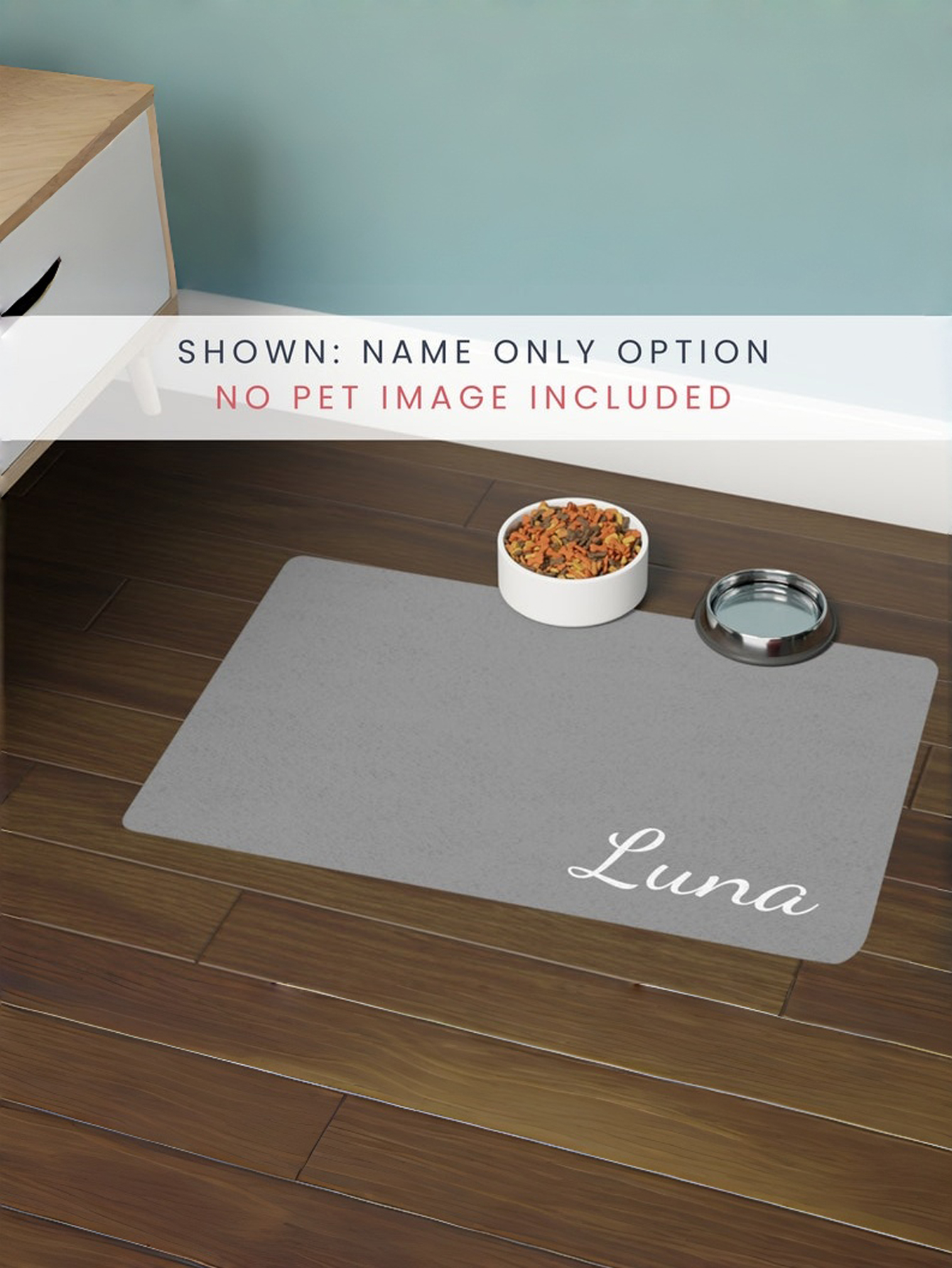 Personalized Pet Placemats with Name and Photo